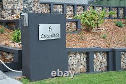 Stainless Steel Custom Made House Number Sign Laser Cut Plaque Sign Business