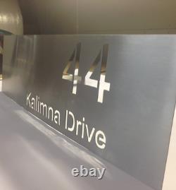 Stainless Steel Custom Made House Number Sign Laser Cut Plaque Sign Business