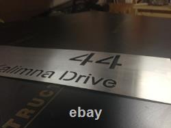 Stainless Steel Custom Made House Number Sign Laser Cut Plaque Sign Business