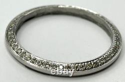 Stainless Steel Custom Natural Diamond Bezel for 31mm Ladies Rolex Midsize 0.85