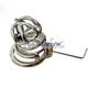 Stainless Steel Custom PA Male Chastity Cage Device with Prince CBT Lock Ring