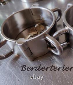 Stainless Steel Customizable Device Restraint Handcuffs/Ankle Cuffs Neck Collar