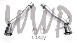 Stainless Steel Dual 3 Axle-Back Exhaust Muffler Pipe 10-15 Chevy Camaro 6.2L