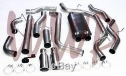 Stainless Steel Dual 3 Cat Back Exhaust System 14-19 Dodge Ram 2500 6.4L V8 Gas