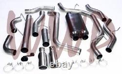 Stainless Steel Dual 3 CatBack Exhaust System For 14-21 Dodge Ram 2500 6.4L V8