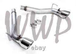 Stainless Steel Dual 3Axle-Back Exhaust Muffler Pipe 10-15 Chevy Camaro 3.6L V6
