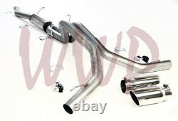 Stainless Steel Dual Exhaust Muffler System For 06-08 Dodge Ram 1500 Hemi 5.7L