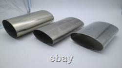 Stainless Steel EllipticalTube 2580mm Wall 1.5mm Metal Oval Pipe 6M Custom Cut