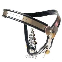 Stainless Steel Female Chastity Belt Plug Ball Underwear Chastity Lock Device