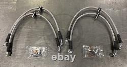 Stainless Steel Front and Rear Brake Line Kit for 96-00 Honda Civic with rear disc