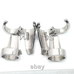 Stainless Steel Heavyweight Ankle Shackles Fetters Cuffs Tongue High for Couples