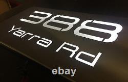 Stainless Steel House Sign LED Light Box Custom Made Marine Grade Stainless