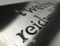 Stainless Steel House Sign Laser Cut Custom Marine Grade Stainless Mail Box