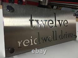 Stainless Steel House Sign Laser Cut Custom Marine Grade Stainless Mail Box