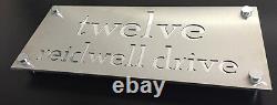 Stainless Steel House Sign Laser Cut Custom Marine Grade Stainless Mail Box