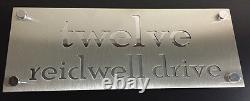 Stainless Steel House Sign Laser Cut Custom Marine Grade Stainless Mail Box