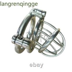 Stainless Steel Male Chastity Cage Device Screw Custom CBT Lock Ring