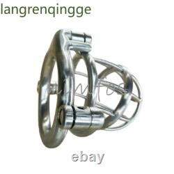 Stainless Steel Male Chastity Cage Device Screw Custom CBT Lock Ring