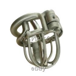 Stainless Steel Male Chastity Cage Device with Screw Lock Custom CBT Lock Ring
