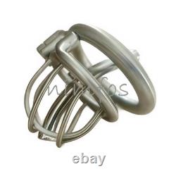 Stainless Steel Male Chastity Cage Device with Screw Lock Custom CBT Lock Ring
