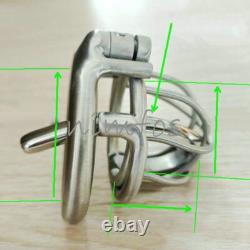 Stainless Steel Male Chastity Cage Device with Screw Lock Custom CBT Lock Ring