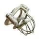 Stainless Steel Male Chastity Cage with Curve Ring Screw Double Lock Custom Cage
