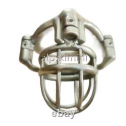 Stainless Steel Male Chastity Cage with Curve Ring Screw Double Lock Custom Cage