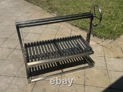 Stainless Steel Outdoor BBQ Parrilla Santa Maria Argentine Grill V Grate Custom