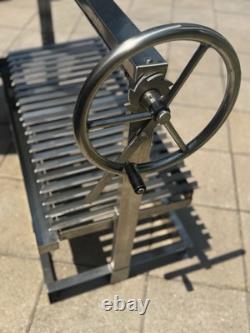 Stainless Steel Outdoor BBQ Parrilla Santa Maria Argentine Grill V Grate Custom