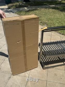 Stainless Steel Outdoor BBQ Parrilla Santa Maria Argentine Grill V Grate Custom