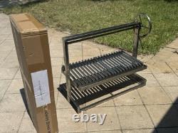 Stainless Steel Outdoor BBQ Parrilla Santa Maria Argentine Grill V Grate Custom
