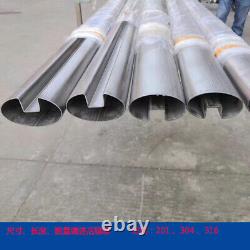 Stainless Steel Oval Tube Irregular Pipe Any Length Cutting Customization