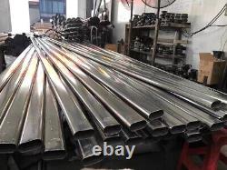 Stainless Steel Oval Tube Irregular Pipe Any Length Cutting Customization