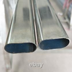 Stainless Steel Oval Tube Irregular Pipe Any Length Cutting Customization