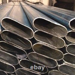 Stainless Steel Oval Tube Irregular Pipe Any Length Cutting Customization