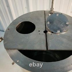 Stainless Steel Positive Pressure Chamber Cylinder Horizontal Custom Stand 12 D