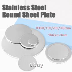 Stainless Steel Round Plate Discs Solid Piece-Custom Cut Thick1/1.5/2/2.5/3mm