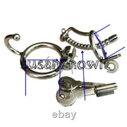 Stainless Steel Tube Male Chastity Cage Custom Metal Cage for Men CBT Lock Ring