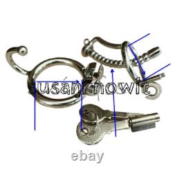 Stainless Steel Tube Male Chastity Cage Custom Metal Cage for Men CBT Lock Ring