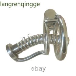 Stainless Steel Tube Male Chastity Cage Device Custom CBT Lock Ring