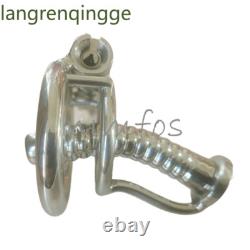 Stainless Steel Tube Male Chastity Cage Device Custom CBT Lock Ring