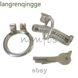 Stainless Steel Tube Male Chastity Cage Device Custom CBT Lock Ring