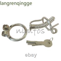 Stainless Steel Tube Male Chastity Cage Device Custom CBT Lock Ring