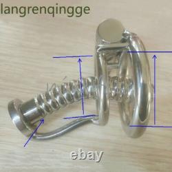 Stainless Steel Tube Male Chastity Cage Device Custom CBT Lock Ring