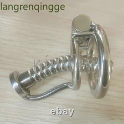 Stainless Steel Tube Male Chastity Cage Device Custom CBT Lock Ring
