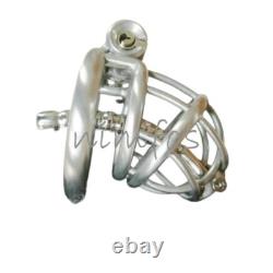 Stainless Steel Tube Male Chastity Cage Device Custom for CBT Lock Ring