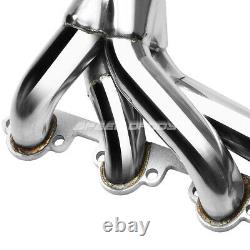 Stainless Tubular Hugger Manifold Header Exhaust For 429/460 Ford Bbc Big Block