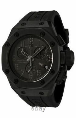 Swiss Legend 10541-BLK Men's Trimix Diver Chronograph Watch Black 20 ATM Steel