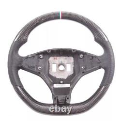 Tesla Model S Custom Carbon Fiber Racing Steering Wheel Flat Bottom