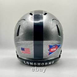 Texas Longhorns CUSTOM Concept Stainless Steel Hydro-Dipped Mini Football Helmet